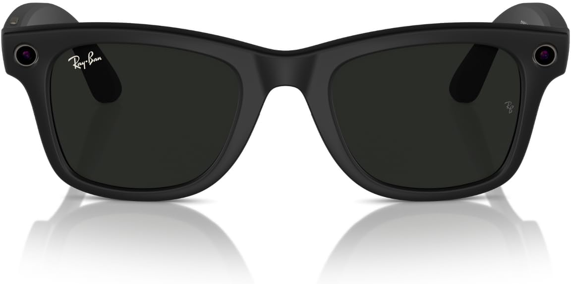 Ray-Ban Meta (Gen 1), Wayfarer, Matte Black | Smart AI Glasses for Men, Women — 12 MP Ultra-Wide Camera, Open-Ear Audio, Video Recording, Bluetooth — Transitions® Graphite Green Lenses — Sunglasses - Image 3