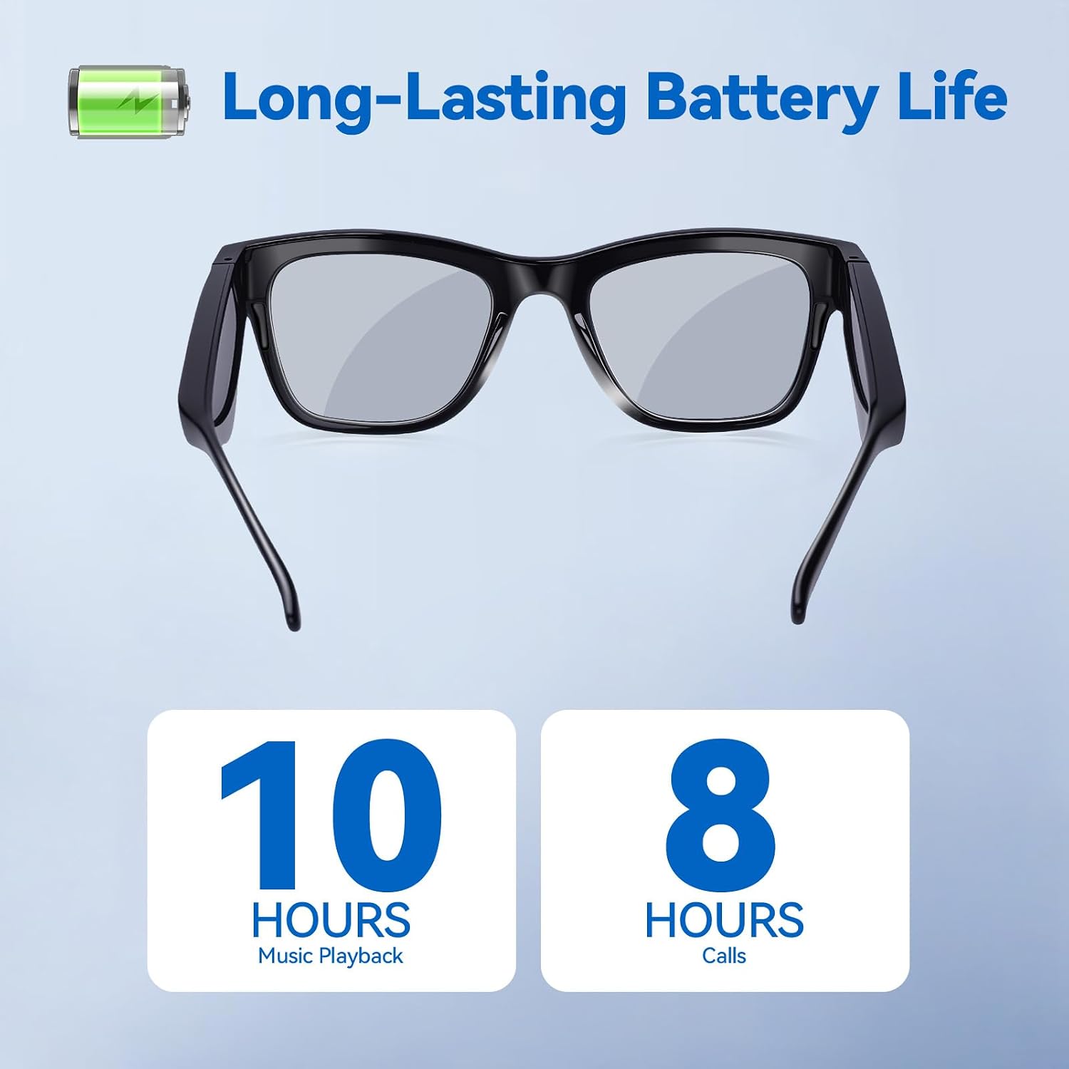 AI Smart Glasses with ChatGPT – Bluetooth, Real-Time Translation, Music & Hands-Free Calls, Photochromic Lenses, UV & Blue Light Protection for Men & Women - Image 4