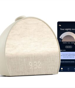 Hatch Sleep Clock Bedside Sleep Tracker, Smart Light, Sound Machine, Putty | Contactless sleep tracking, personalized sleep insights & recommendations, white noise machine, sunrise alarm clock