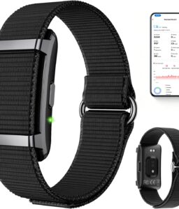 Smart Bracelet Fitness Trackers for Men Women, Smart Watch 24/7 Heart Rate Sleep Stress HRV Monitor, 170+ Sports Modes, 2 Bands, Free APP